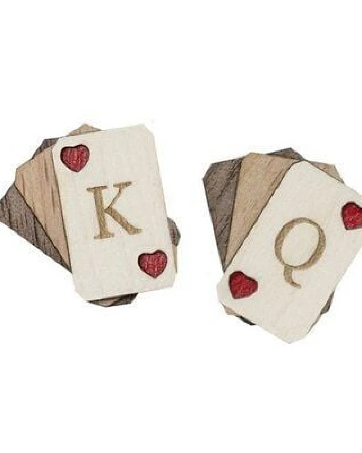 BeWooden Broschen aus Holz für Paare