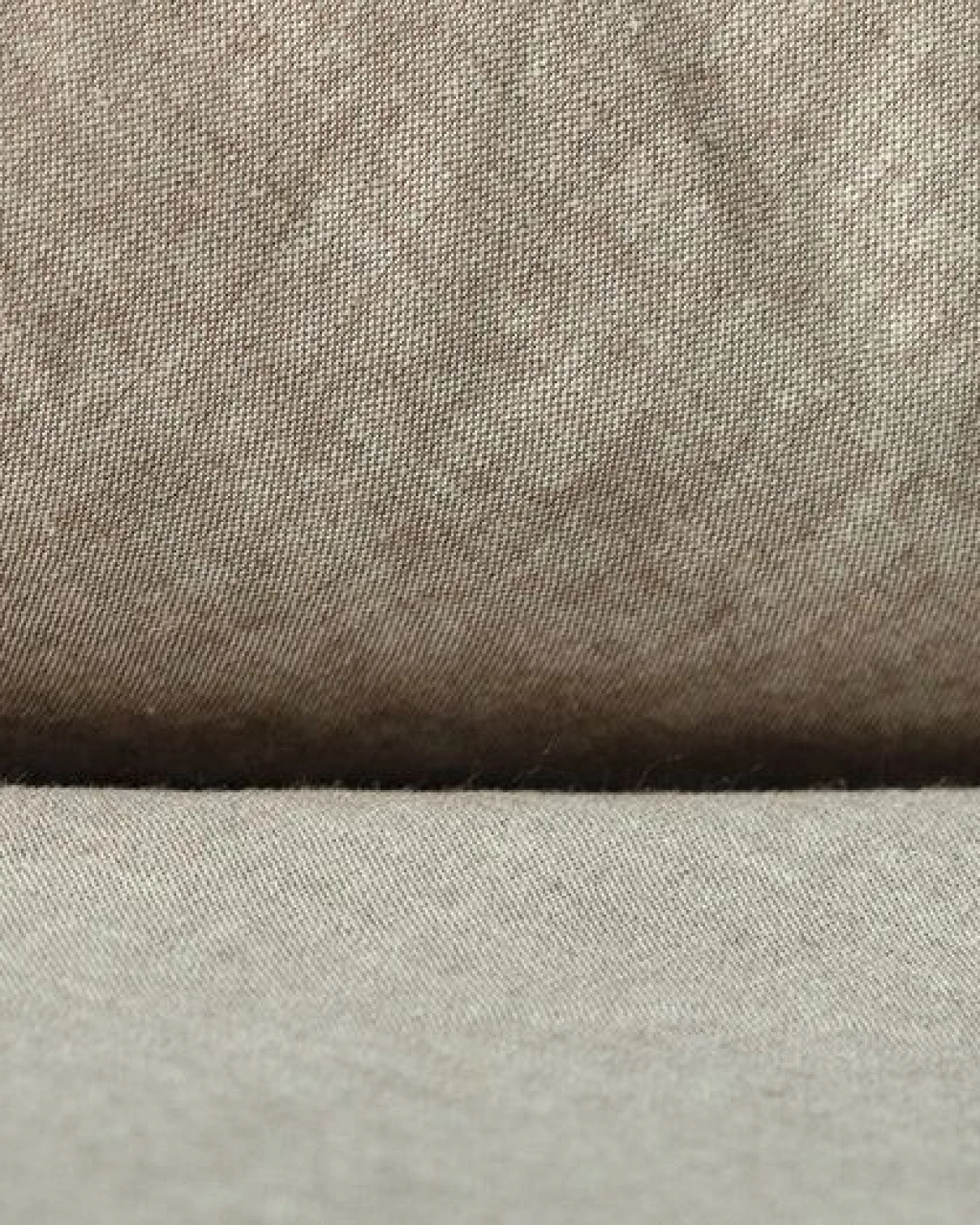 noca Terra, Kissenbezug aus 100% Bio-Baumwolle, Braun Melange – Ansicht 3