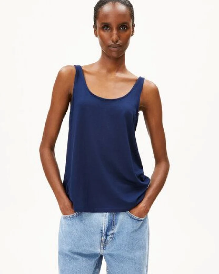ARMEDANGELS ASHRAANI SOLID Damen Top aus LENZING ECOVERO Viskose Mix