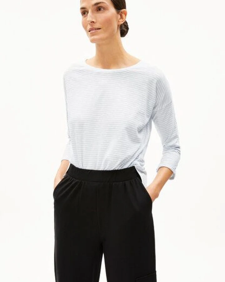 ARMEDANGELS SIANAA LOVELY STRIPES - Damen Longsleeve Oversized Fit aus Bio-Baumwolle