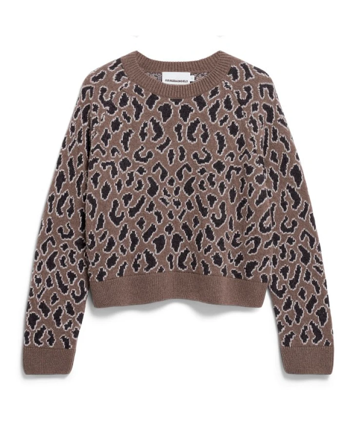 ARMEDANGELS - Women's Diliriaa Leopaa - Pullover Gr XL braun