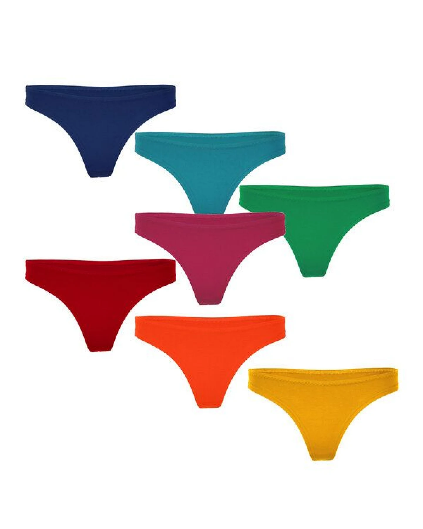 Frija Omina 7er Set Bio-String Pur uni – Ansicht 3