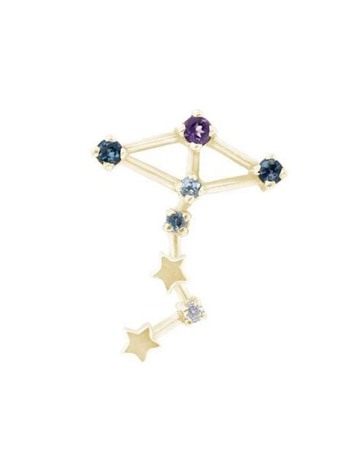 Eppi Goldener Ohrring mit Sternzeichen Scorpio