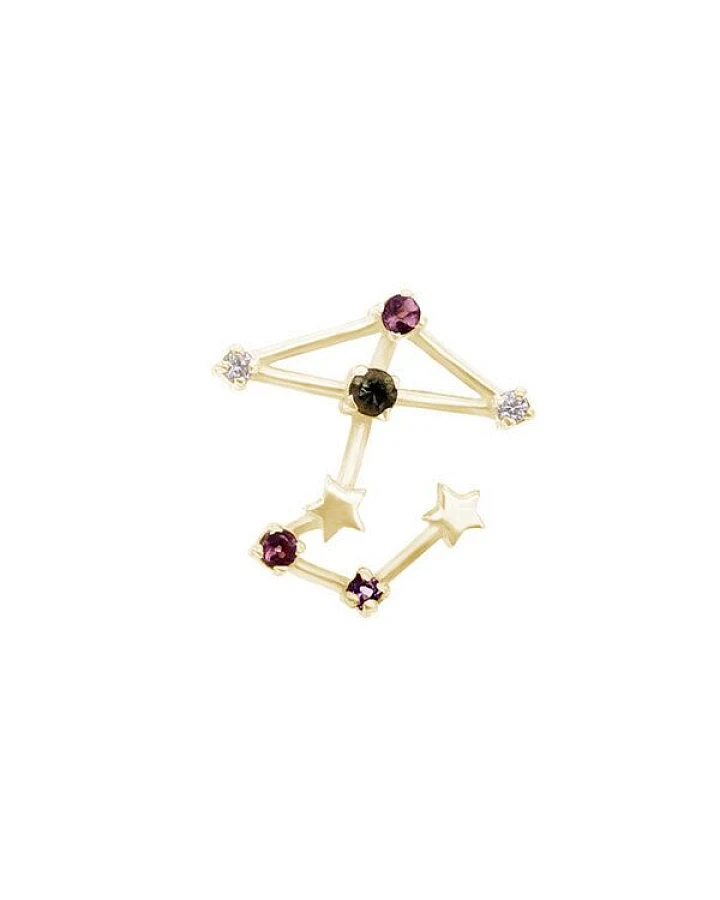 Eppi Goldener Ohrring mit Sternzeichen Sagittarius