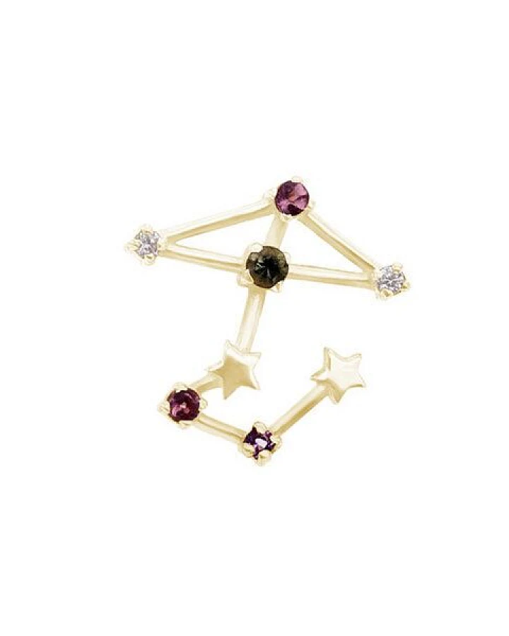 Eppi Goldener Ohrring mit Sternzeichen Sagittarius
