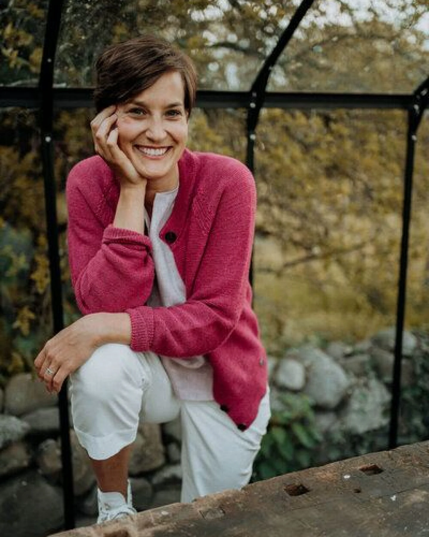 Grenz/gang Strick Cardigan ELEONORA_ Zero Waste aus Schurwolle (kbT) – Ansicht 3