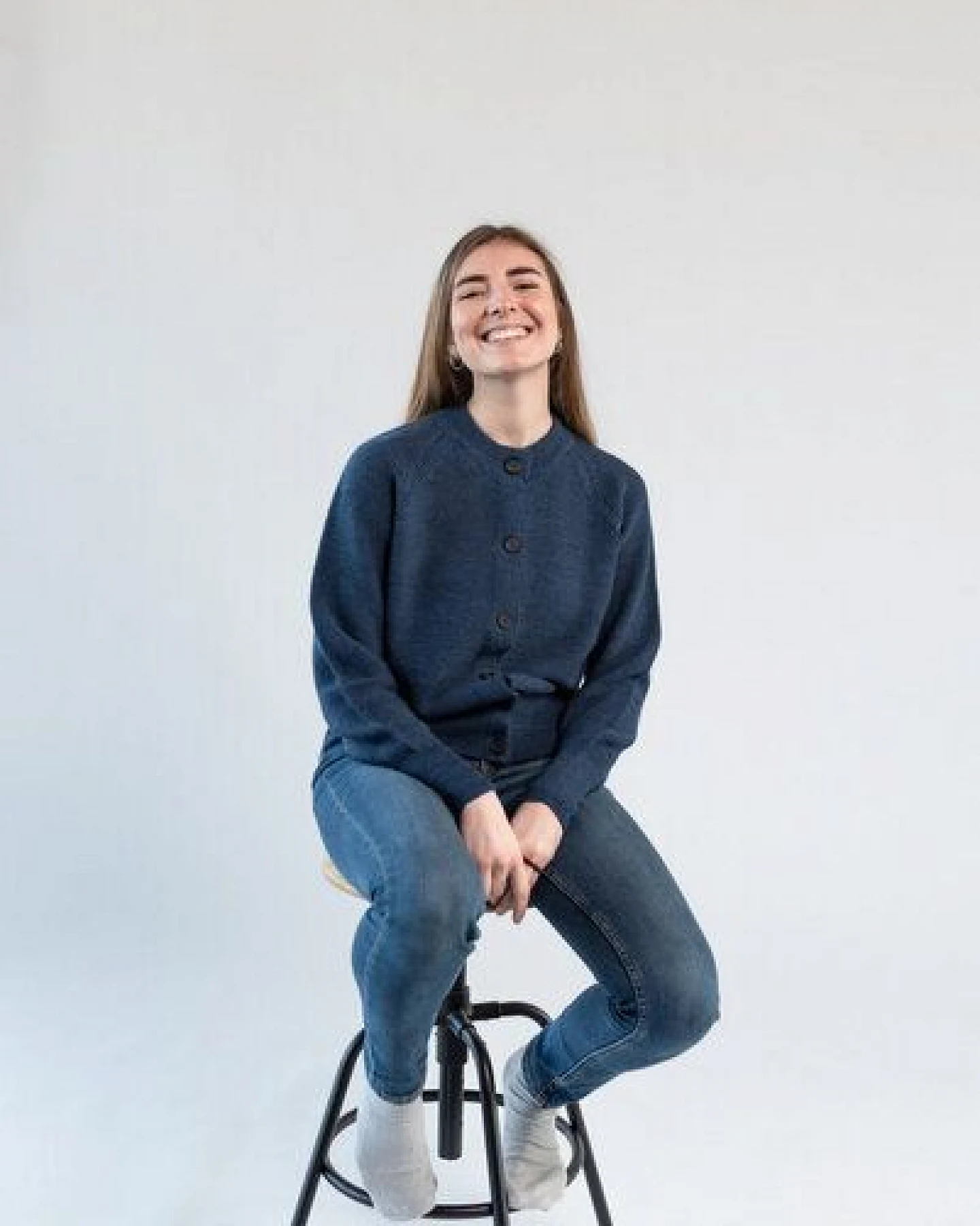 Grenz/gang Strick Cardigan ELEONORA_ Zero Waste aus Schurwolle (kbT) – Ansicht 2