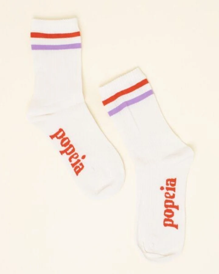 Socken weiß/natur "popeia" - The Sporty