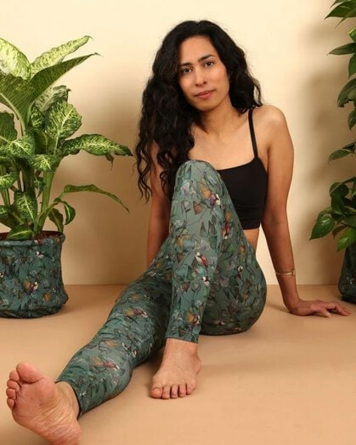 Die rote Zora Leggins Ginkgo Birds