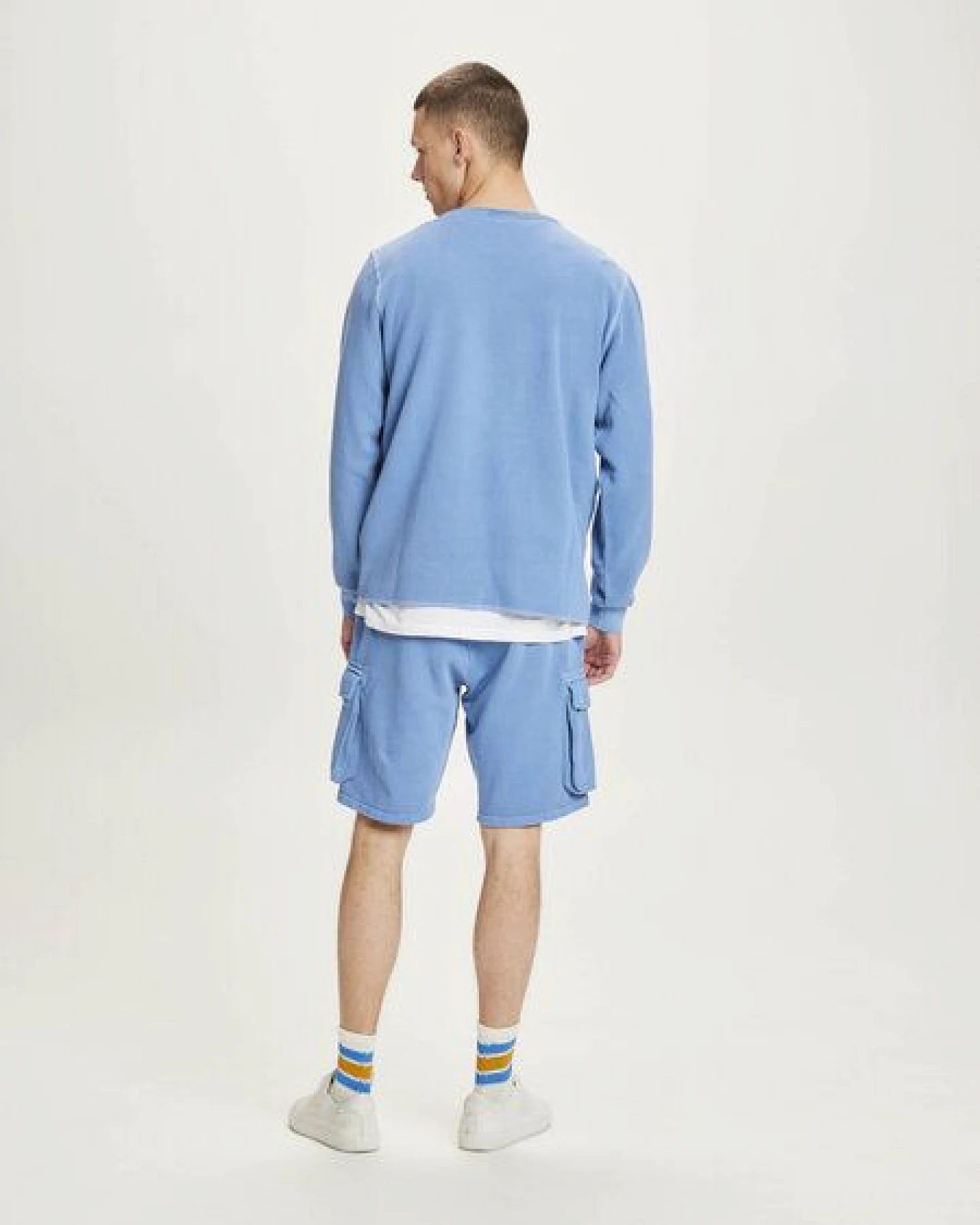 KnowledgeCotton Apparel Sweat shorts - NUANCE BY NATURE - aus Biobaumwolle – Ansicht 3