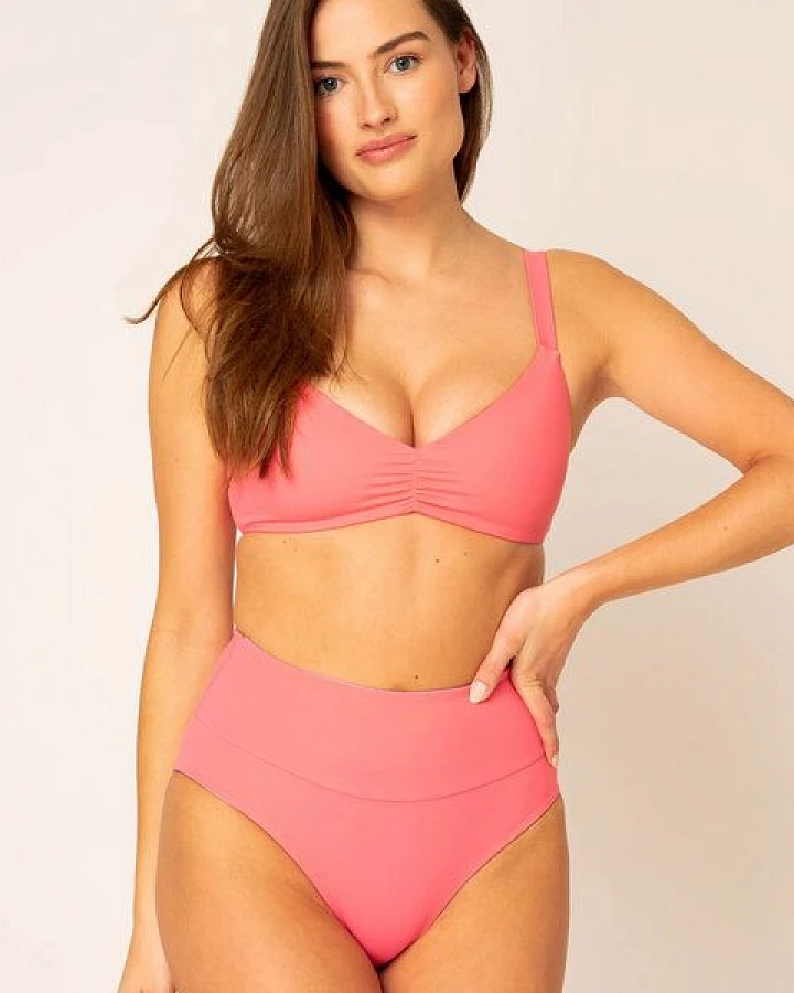 Woodlike Ocean Ruffle Bikini Top