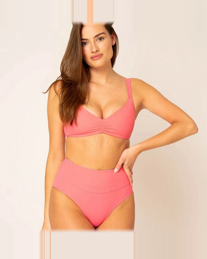 Woodlike Ocean Ruffle Bikini Top