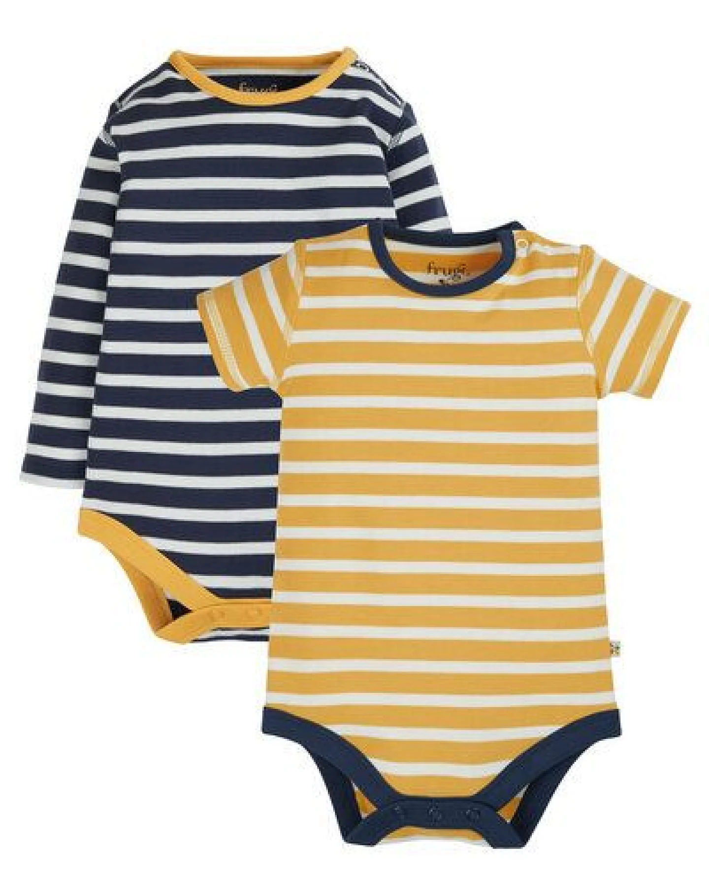Frugi Langarm und Kurzarm-Body im Set – Ansicht 2