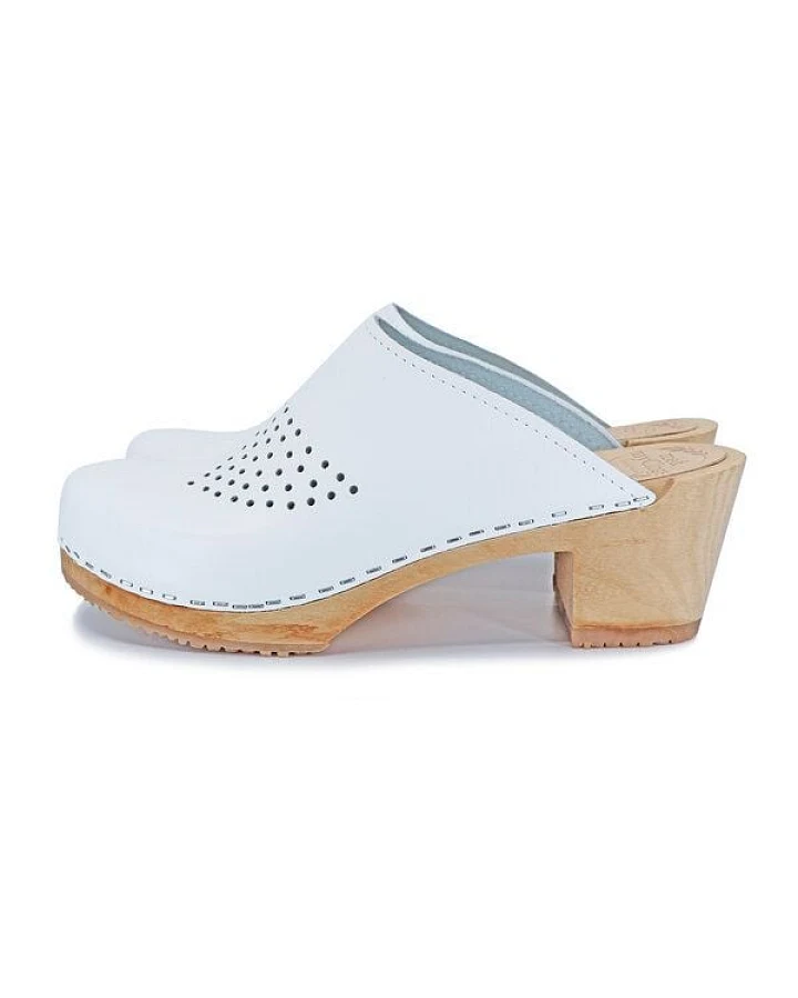 LIV - schwedische Holz Clogs von me&myclogs - high mid heel