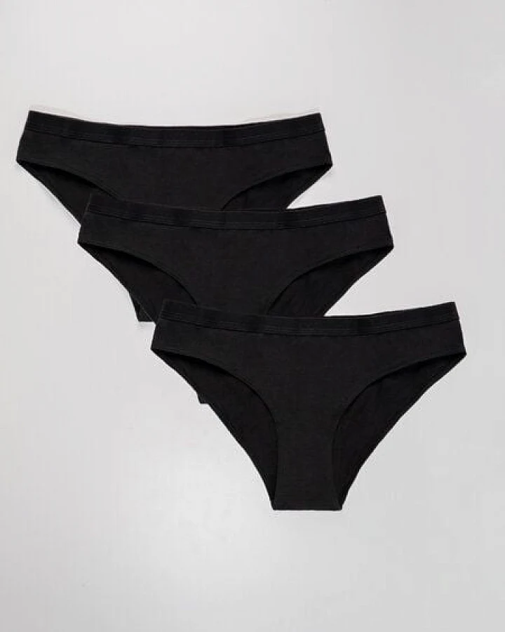 Honest Basics Damen Slips 3er-Pack aus Bio-Baumwolle