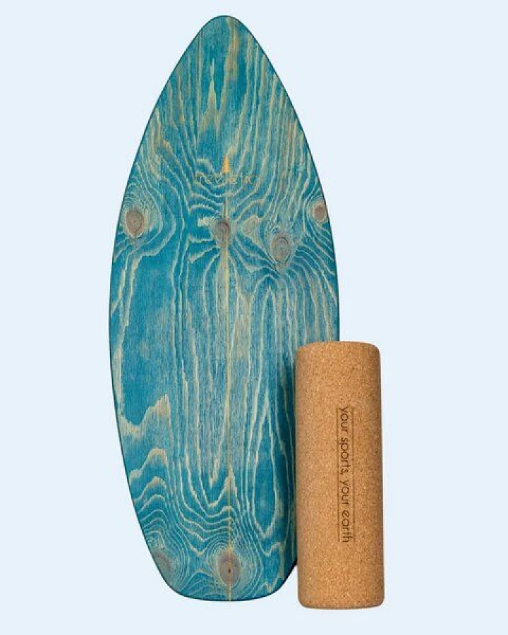 treeletic® Balanceboard inkl. Rolle / Faszienrolle / Handmade in Germany