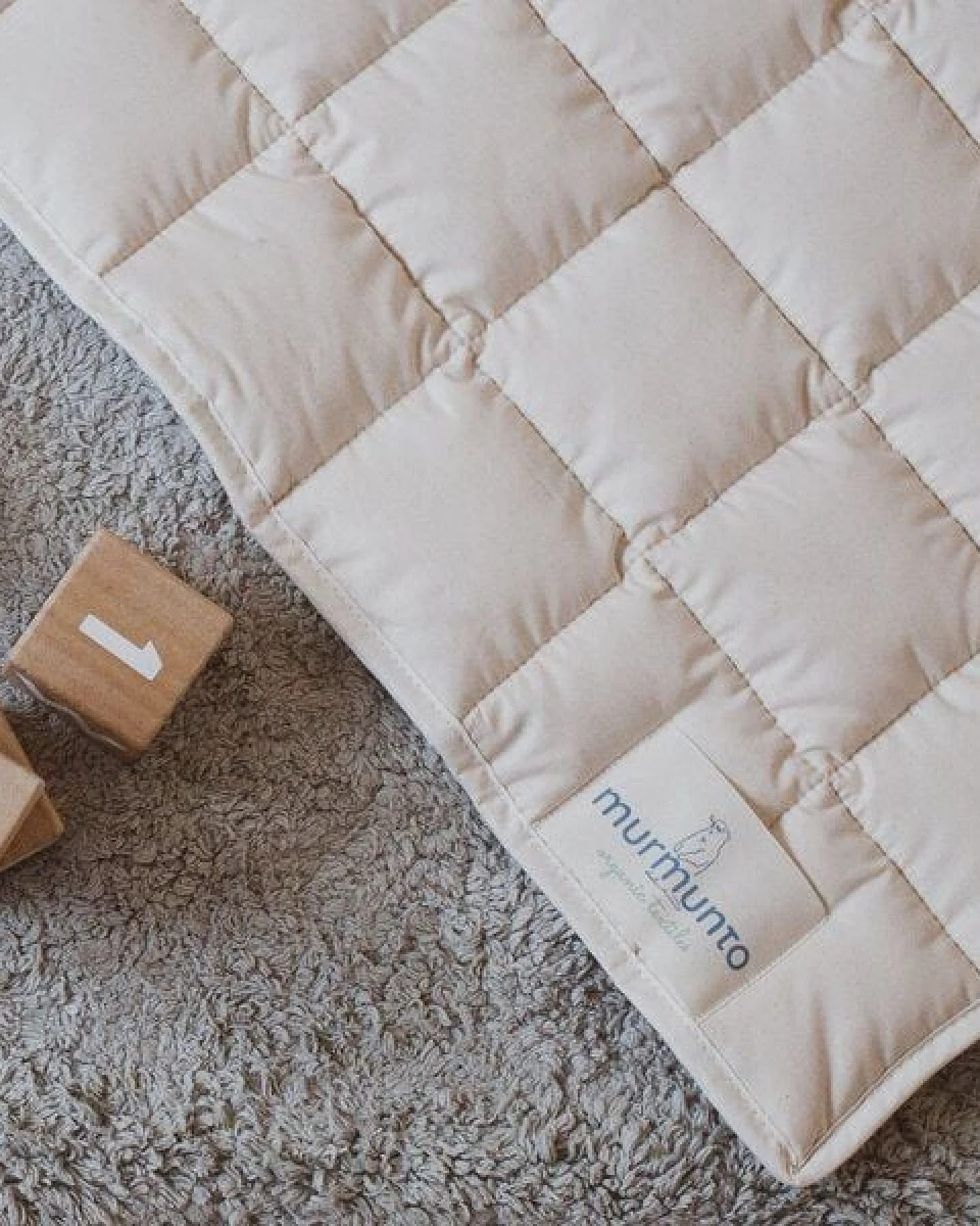 murmunto organics Bio-Krabbeldecke gefüllt mit 100% Lyocell 100 x 100 cm vegan – Ansicht 4