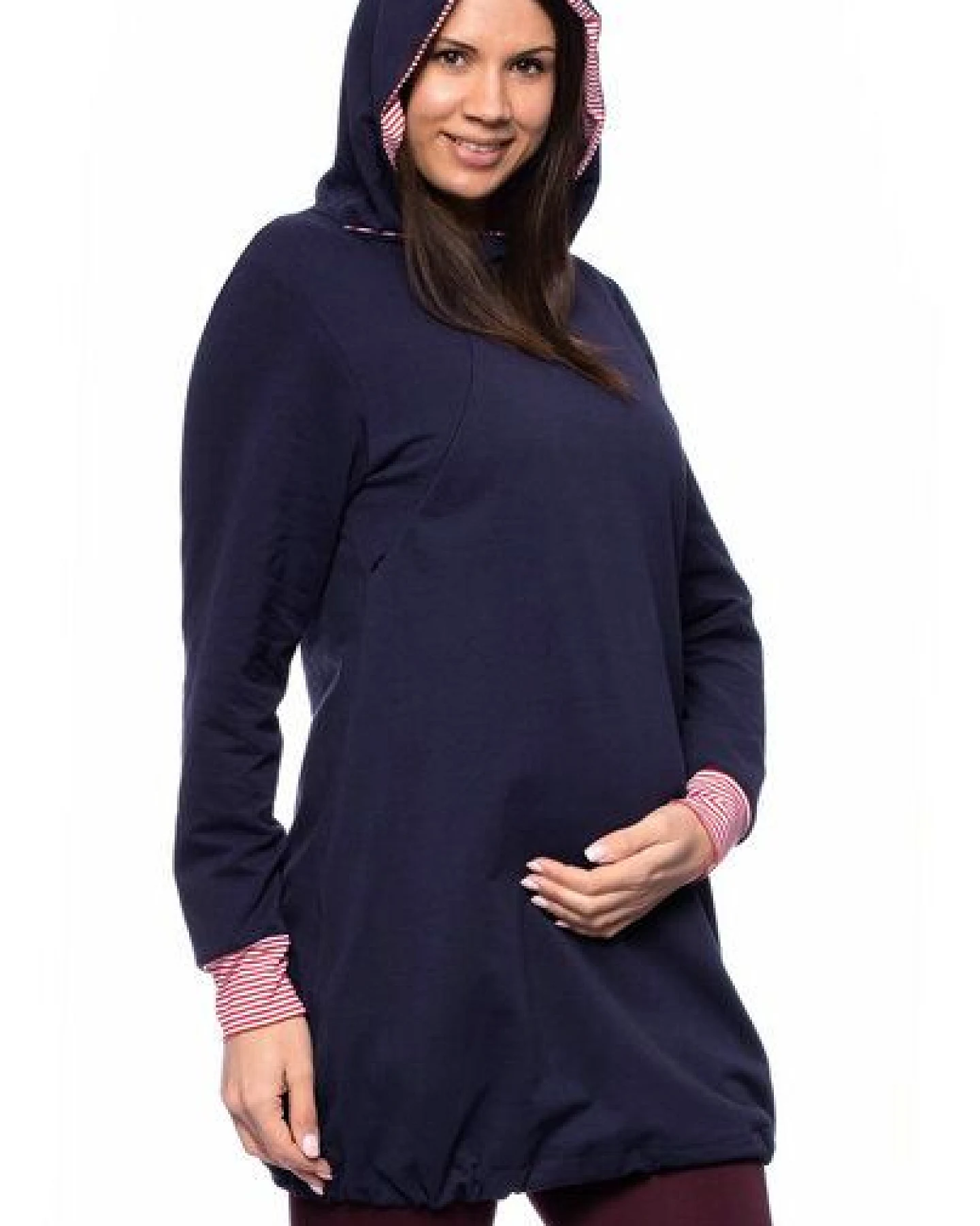 Milchshake FRIEDA kuschelweiches Umstands-Stillhoodiekleid aus Bio Baumwolle – Ansicht 3