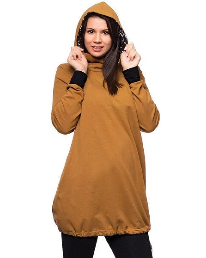 Milchshake FRIEDA kuschelweiches Umstands-Stillhoodiekleid aus Bio Baumwolle
