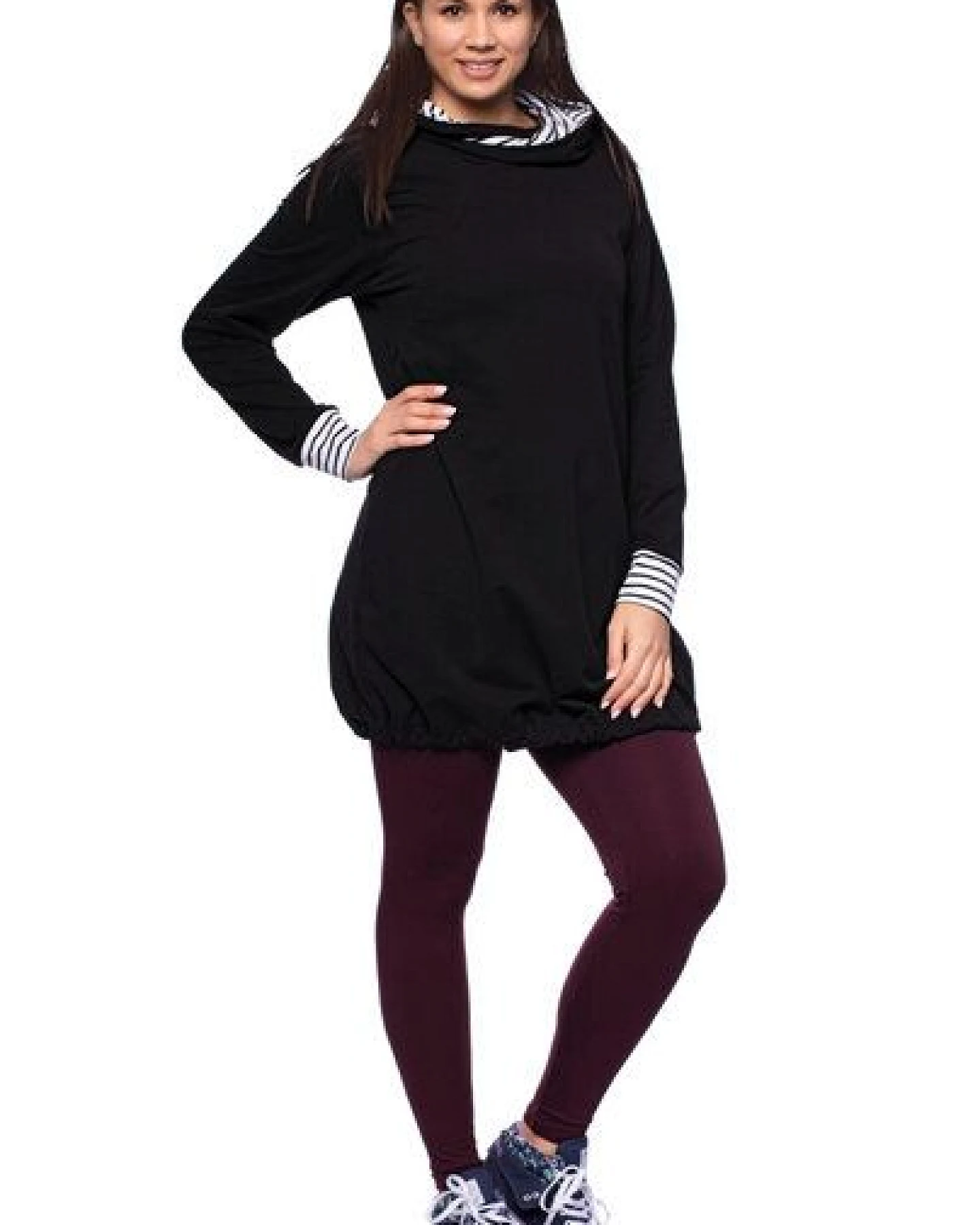 Milchshake FRIEDA kuschelweiches Umstands-Stillhoodiekleid aus Bio Baumwolle – Ansicht 2