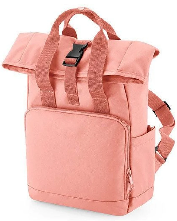 BagBase Recycled Mini Twin Handle Roll-Top Backpack Rucksack und Handtasche