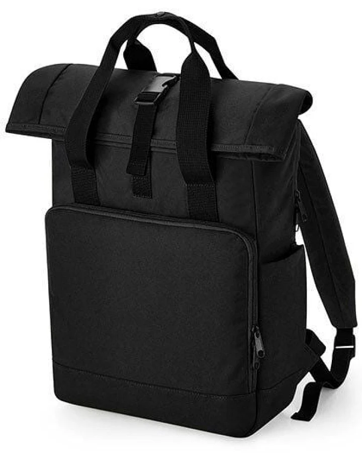 BagBase Recycled Twin Handle Roll-Top Backpack Rucksack und Handtasche in einem
