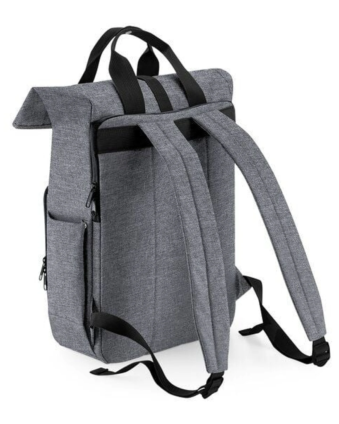 BagBase Recycled Twin Handle Roll-Top Backpack Rucksack und Handtasche in einem – Ansicht 4