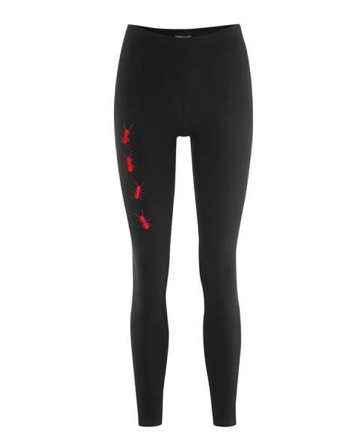 HANDGEDRUCKT Leggings aus Biobaumwolle " Ameisen"