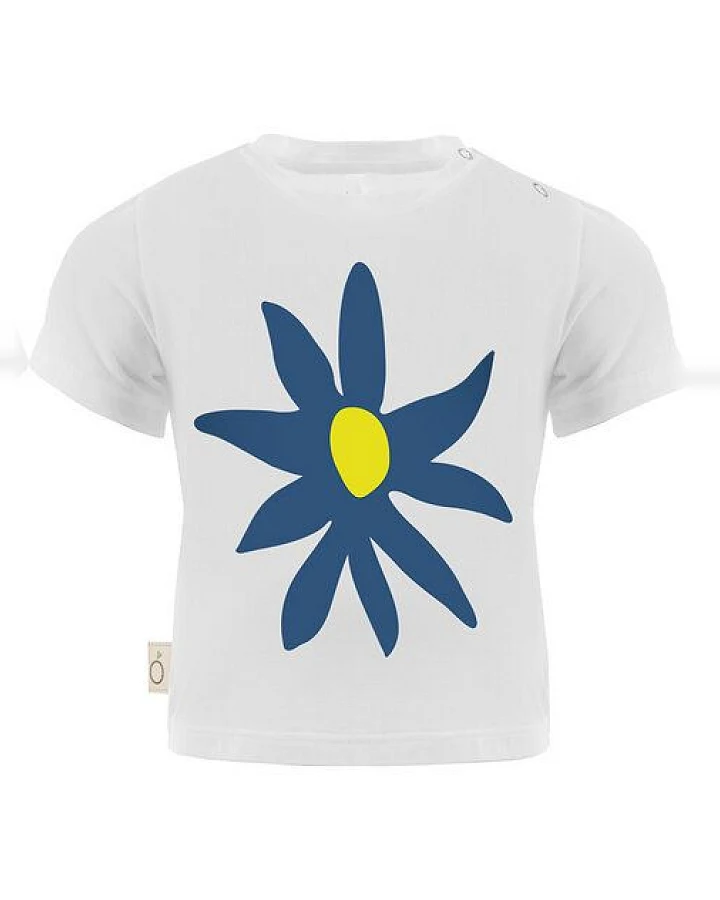 CORA happywear Alex Baby T-Shirt aus umweltfreundliche Eukalyptus Faser|Blume