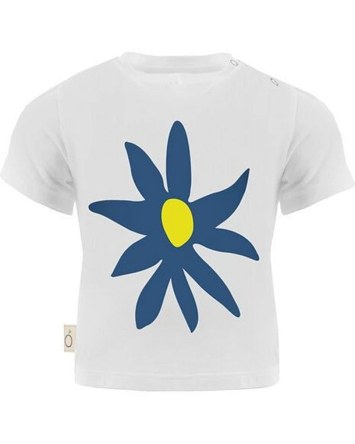 CORA happywear Alex Baby T-Shirt aus umweltfreundliche Eukalyptus Faser|Blume