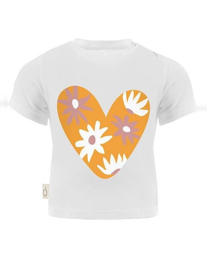 CORA happywear Alex Baby T-Shirt aus umweltfreundliche Eukalyptus Faser| Herz