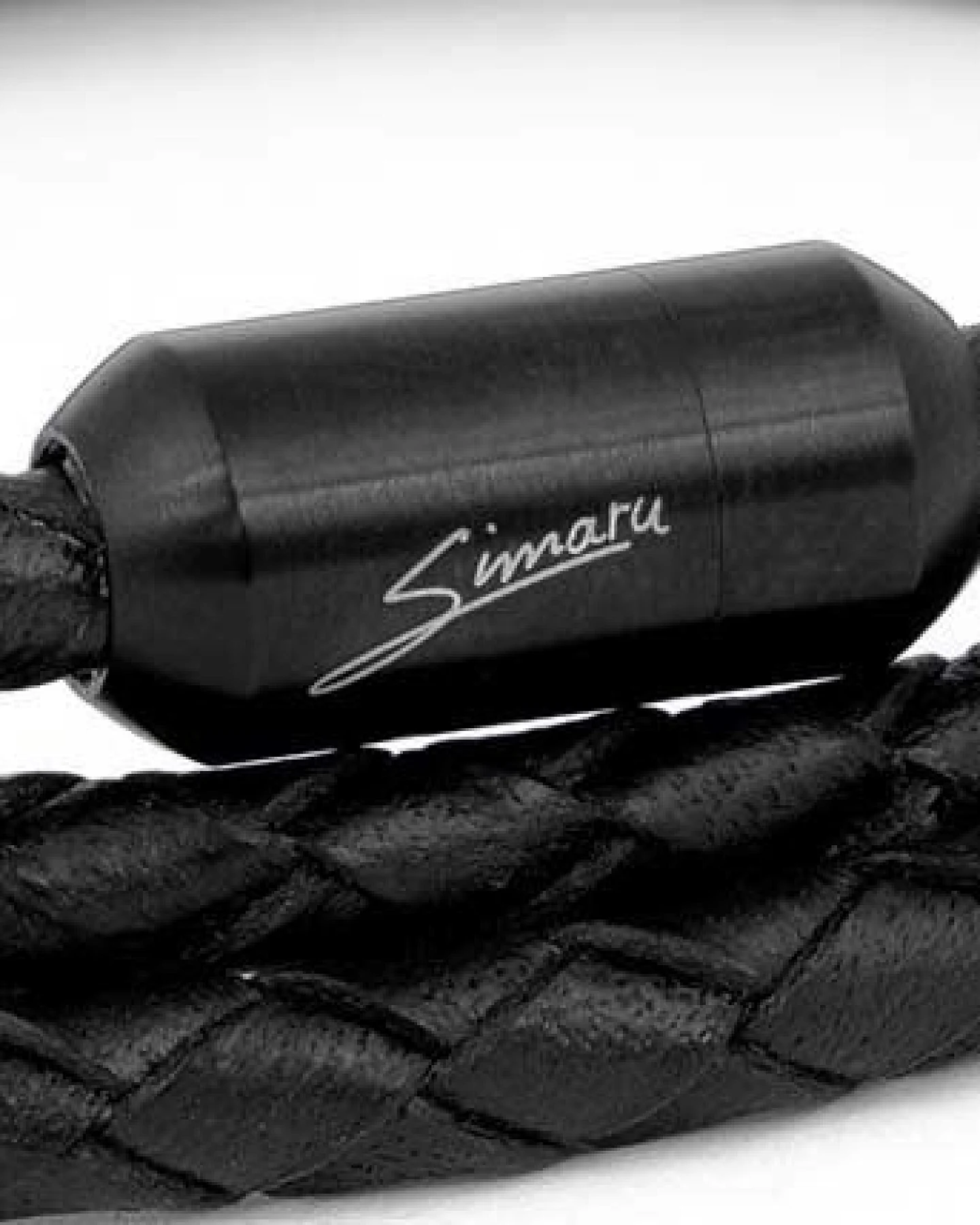 Simaru Echtleder Wickelarmband schwarz, Lederarmband für Damen und Herren mit Magnetverschluss – Ansicht 3