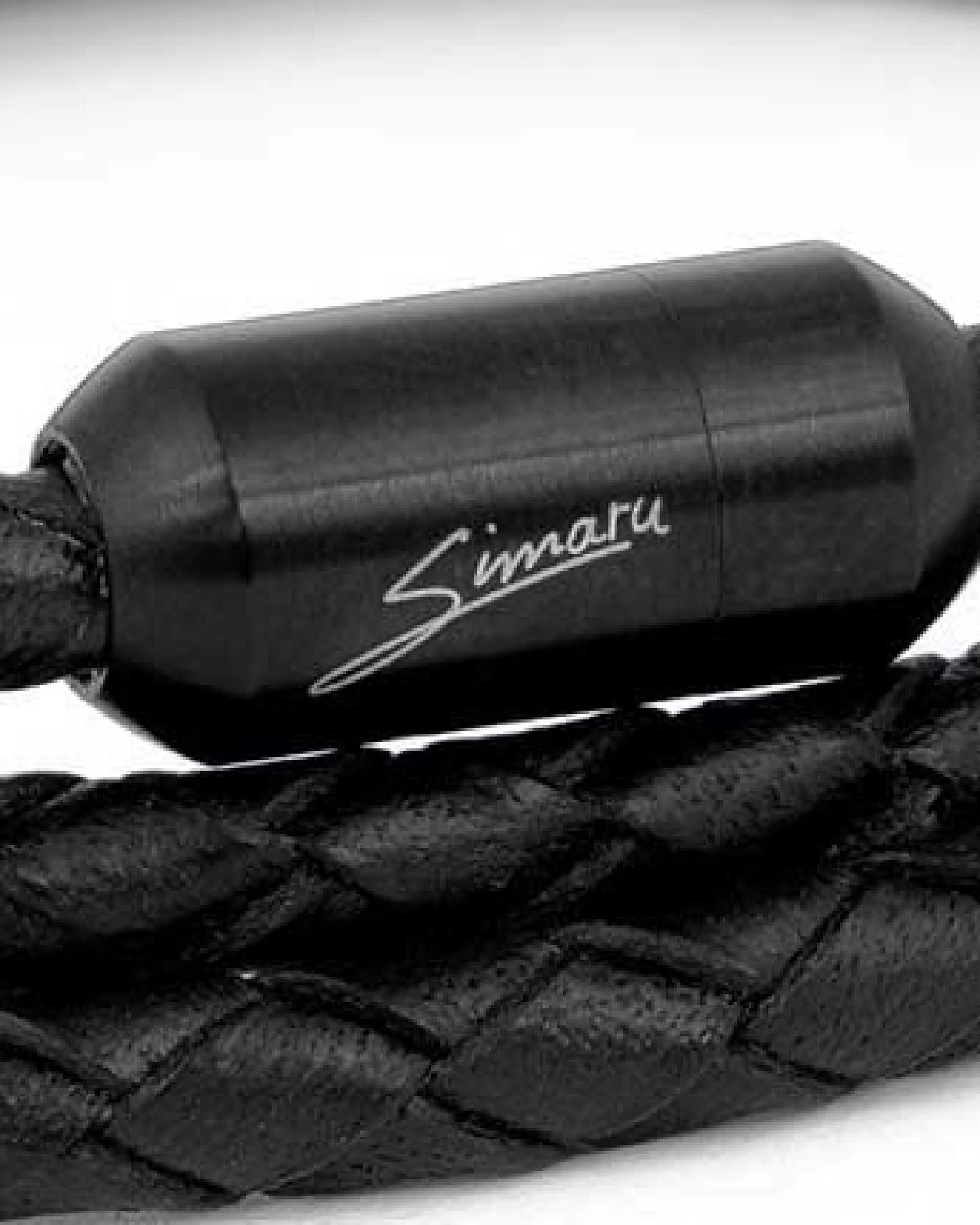 Simaru Echtleder Wickelarmband schwarz, Lederarmband für Damen und Herren mit Magnetverschluss – Ansicht 3