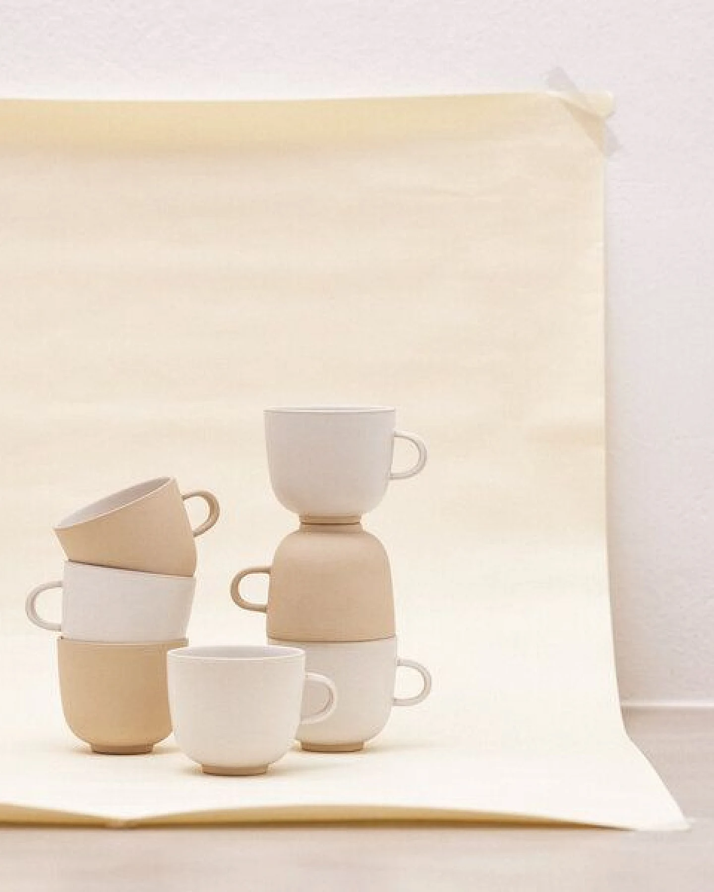 onomao Handgemachte Große Tasse aus Steinzeug – Ansicht 3