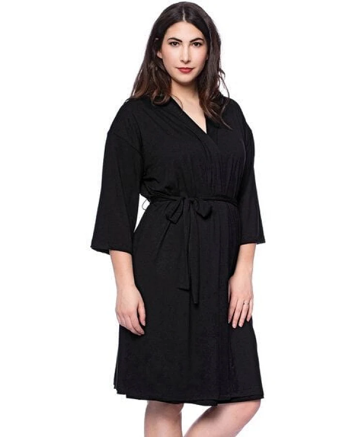 Milchshake Kimono Morgenmantel aus Bambus-Viskose