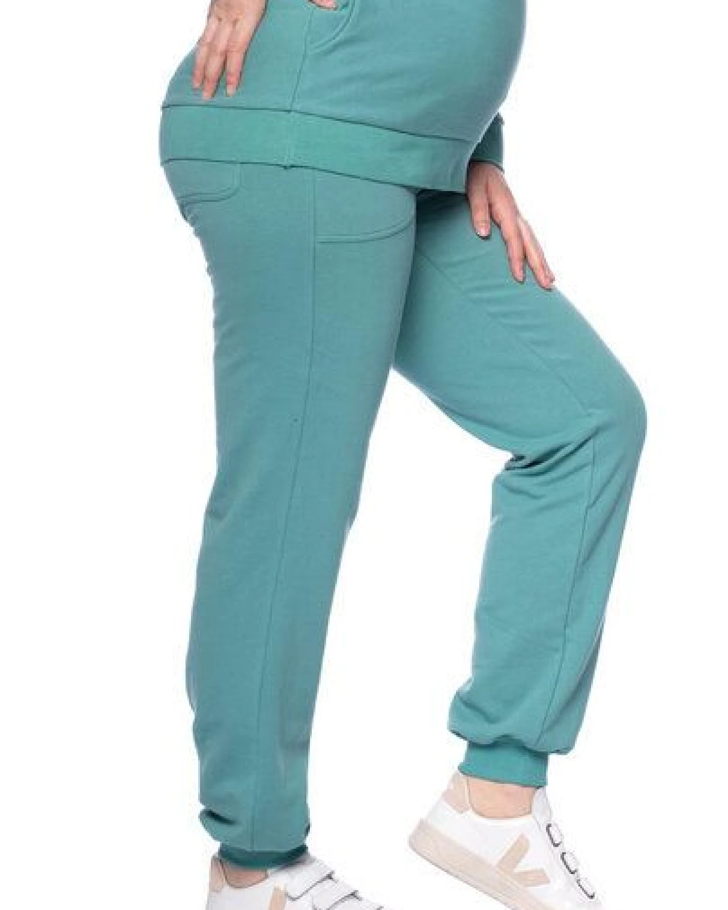 Milchshake ALVI weiche Lounge Jogginghose mit kurzen Bündchen aus softer Bio-Baumwolle – Ansicht 2