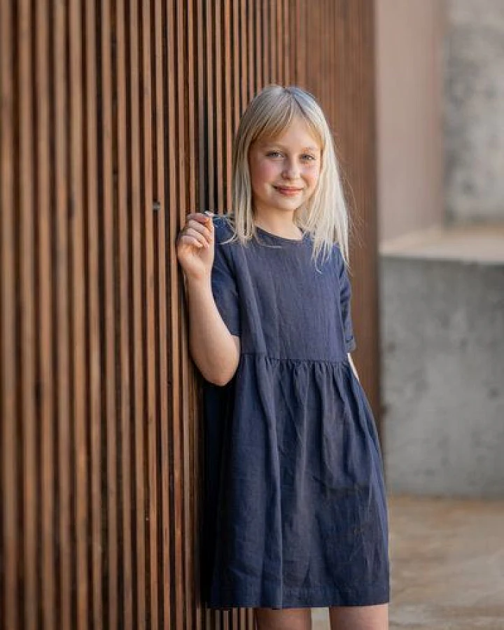 PETER JO Kleid Lavanda aus Leinen