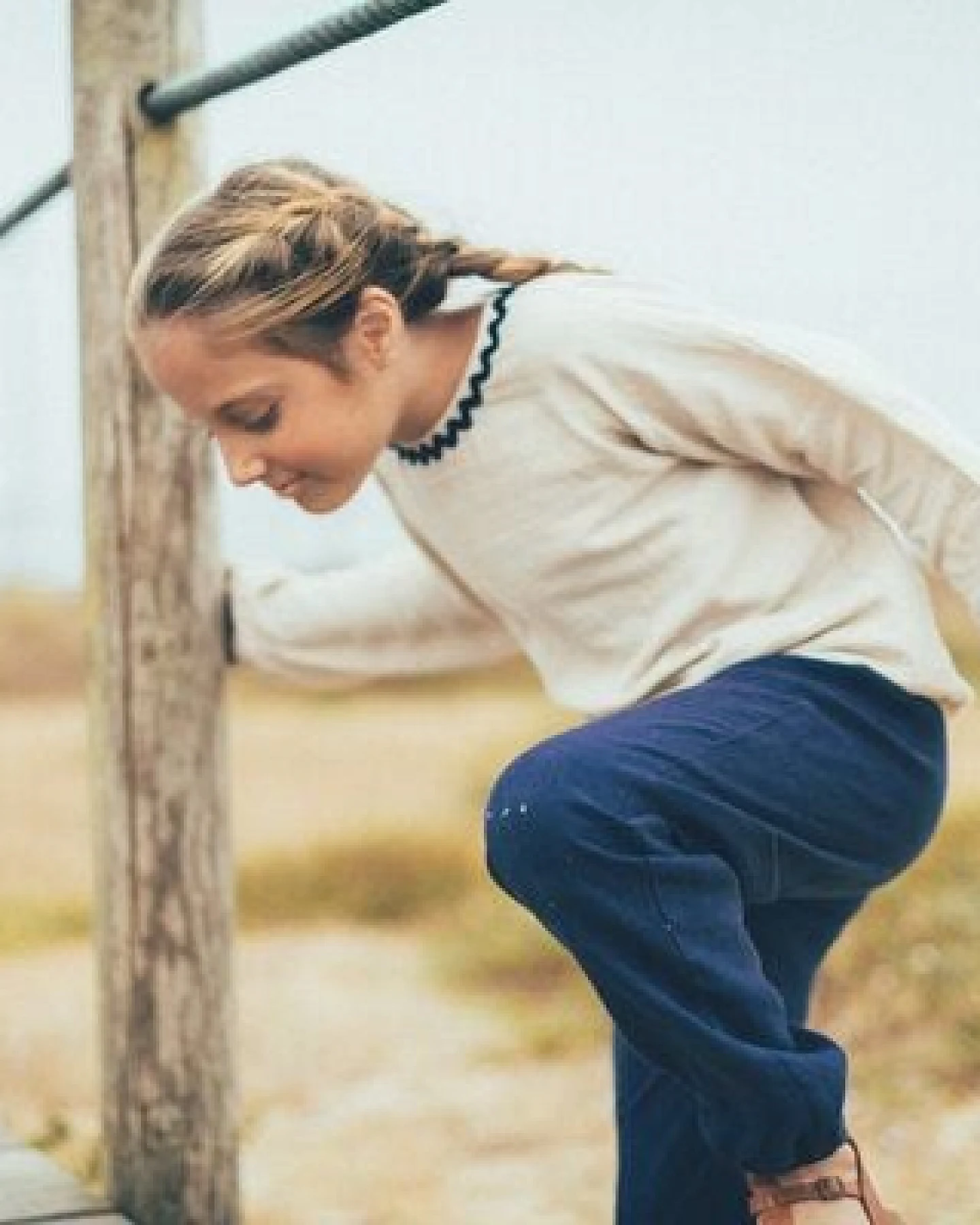 PETER JO Hose aus Leinen für Kinder/Bluebell Pants – Ansicht 4