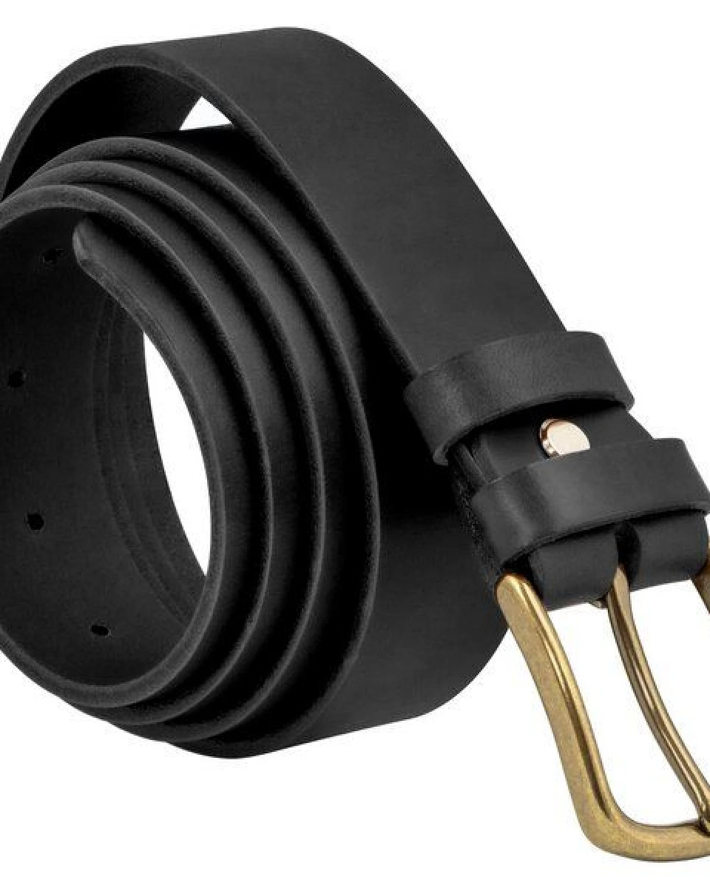 Simaru NIZZA Ledergürtel 3,5cm aus pflanzlich gegerbtem Naturleder - EU – Ansicht 3