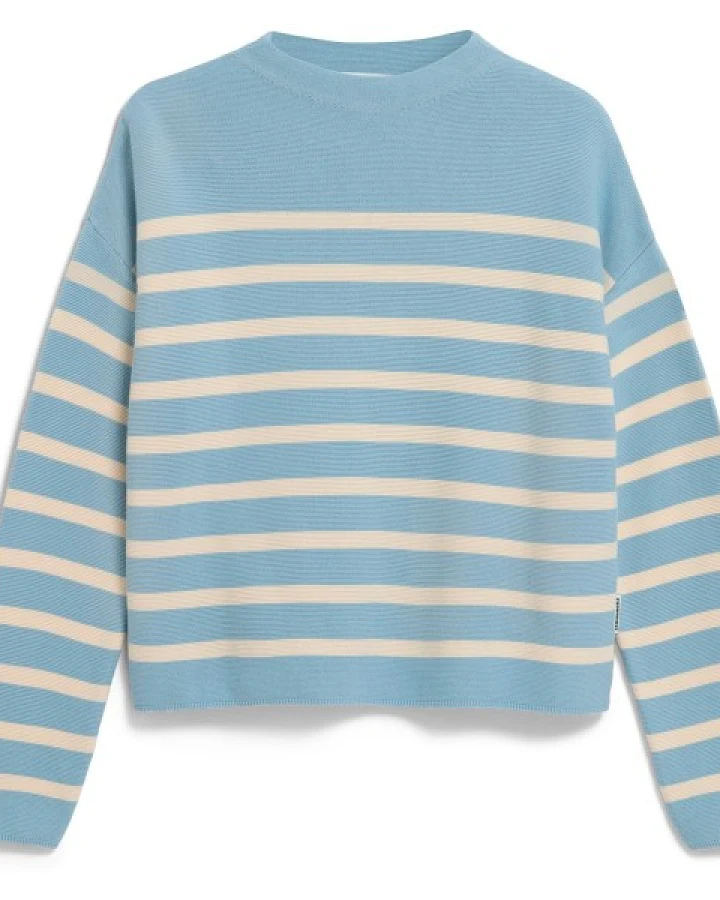 ARMEDANGELS - Women's Merinaa Stripes Knit Sweater - Pullover Gr XS türkis