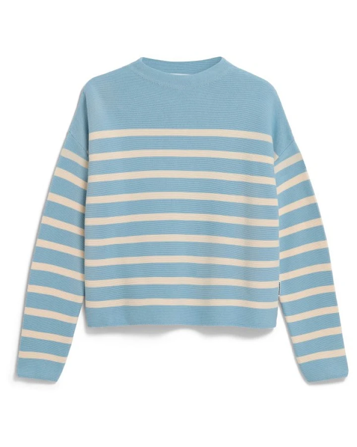 ARMEDANGELS - Women's Merinaa Stripes Knit Sweater - Pullover Gr XS türkis