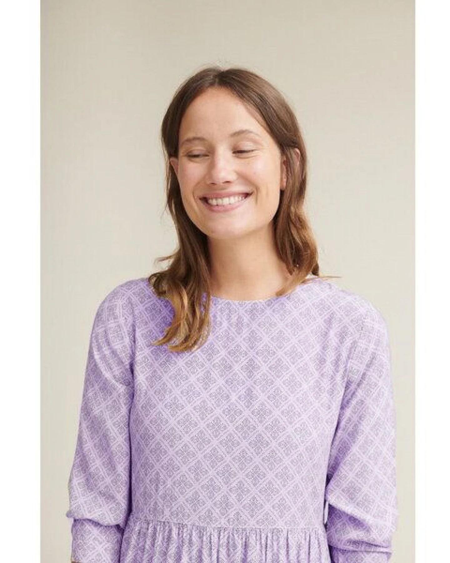 Basic Apparel Kleid NELLA mit feinem Muster – Ansicht 3