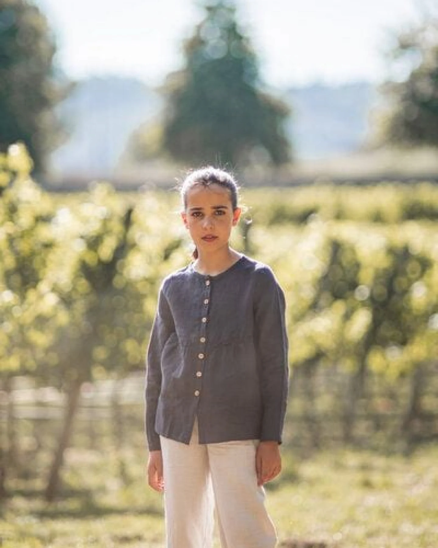 PETER JO Shirt Violet aus Leinen – Ansicht 3