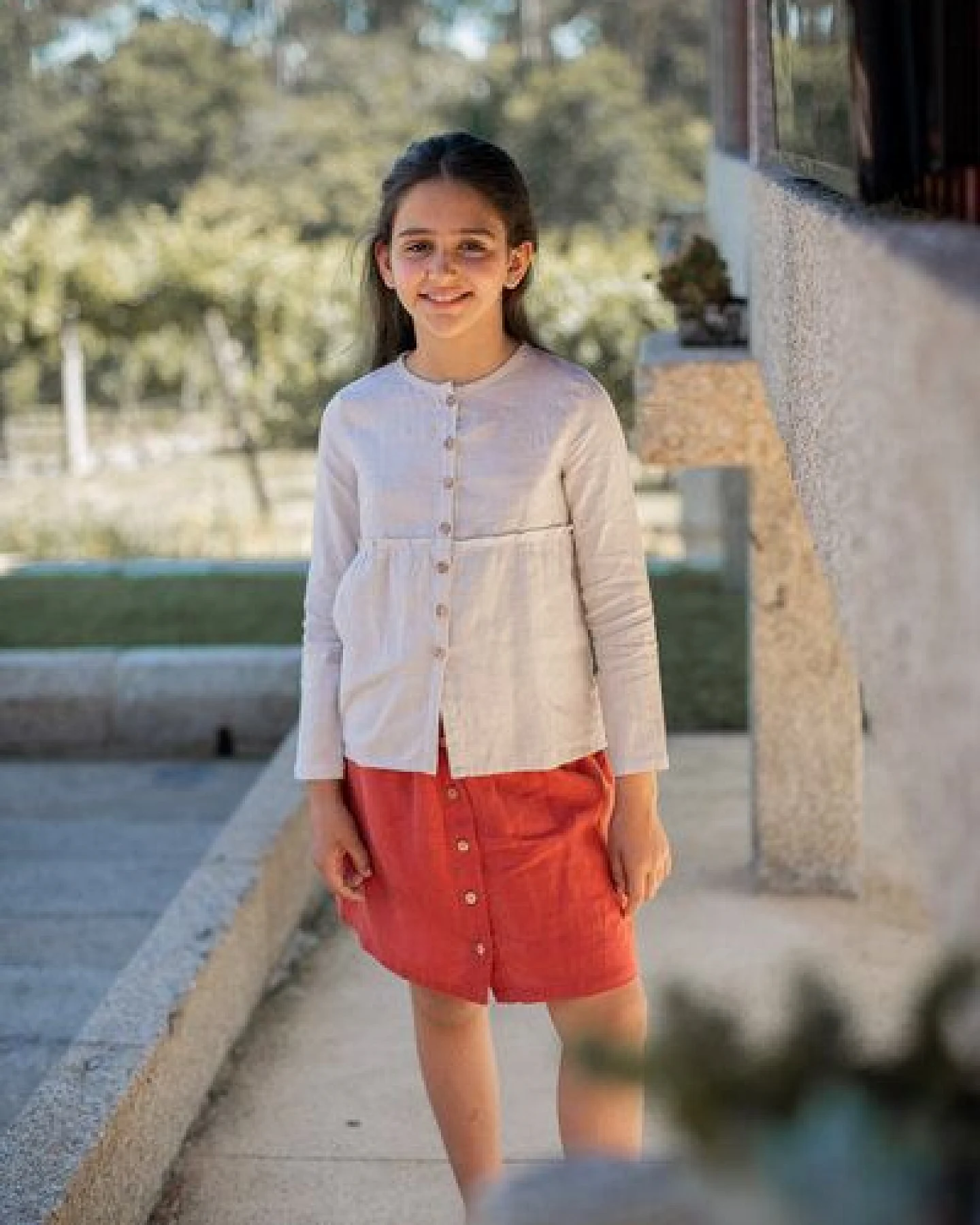 PETER JO Shirt Violet aus Leinen – Ansicht 3
