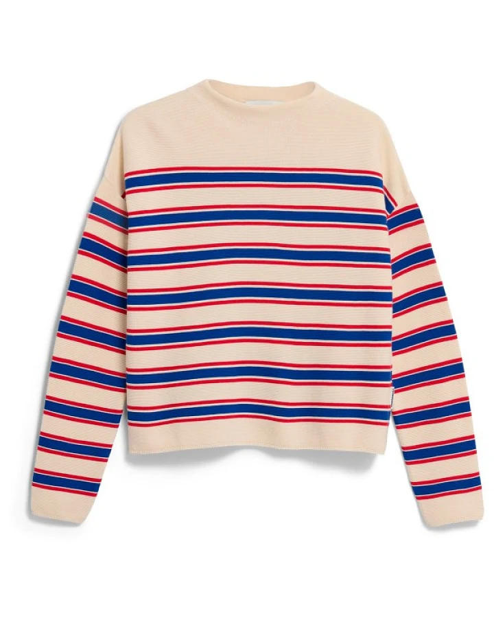 ARMEDANGELS - Women's Merinaa Stripes Knit Sweater - Pullover Gr L bunt