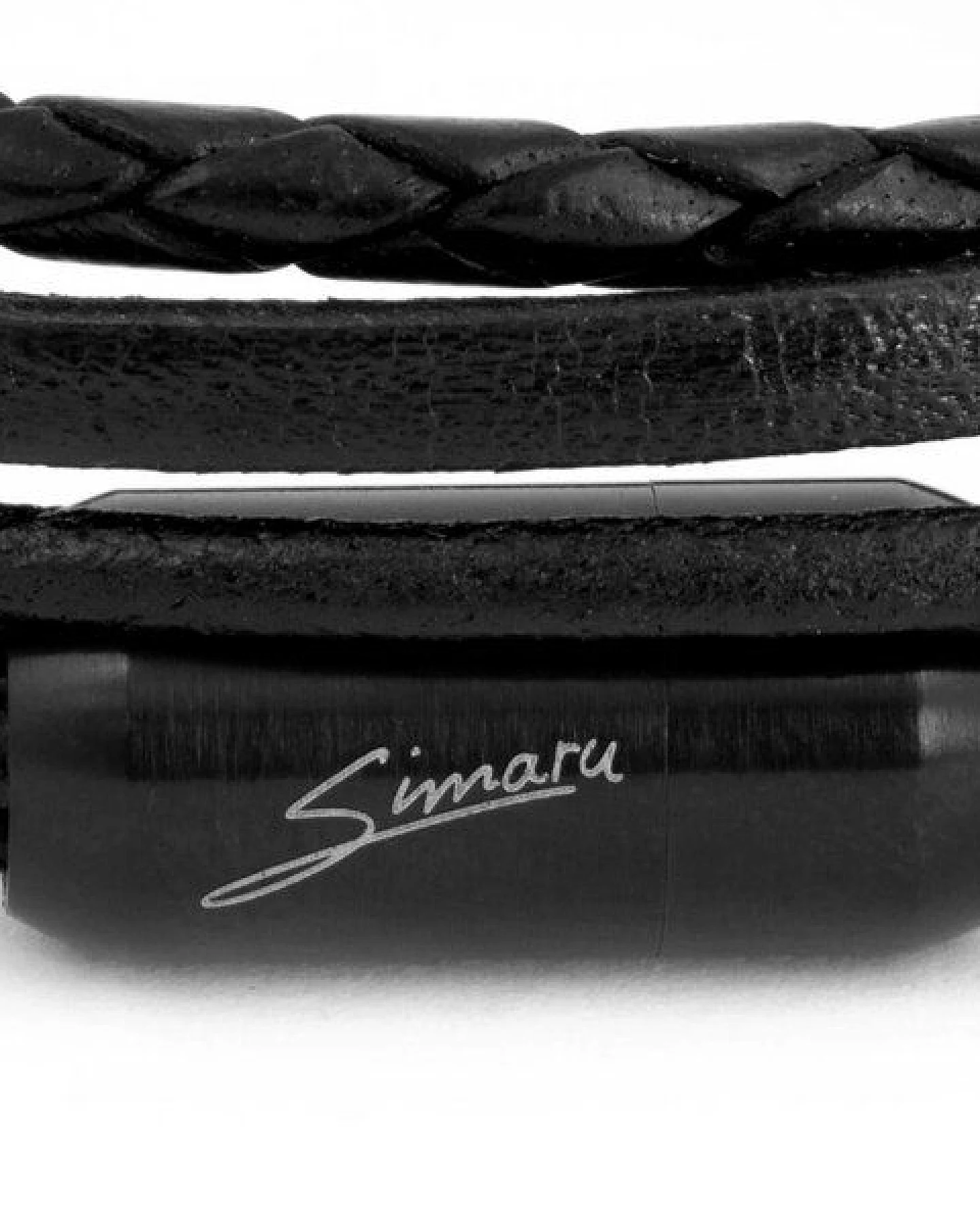 Simaru Echtleder- /Wickelarmband für Damen & Herren mit Magnetverschluss – Ansicht 2