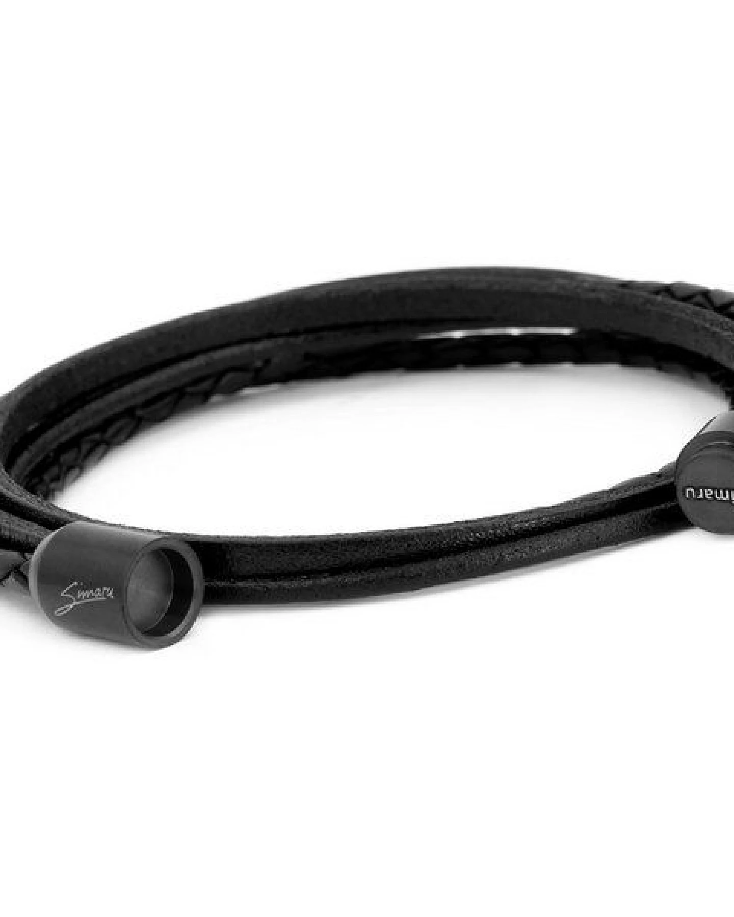 Simaru Echtleder- /Wickelarmband für Damen & Herren mit Magnetverschluss – Ansicht 3