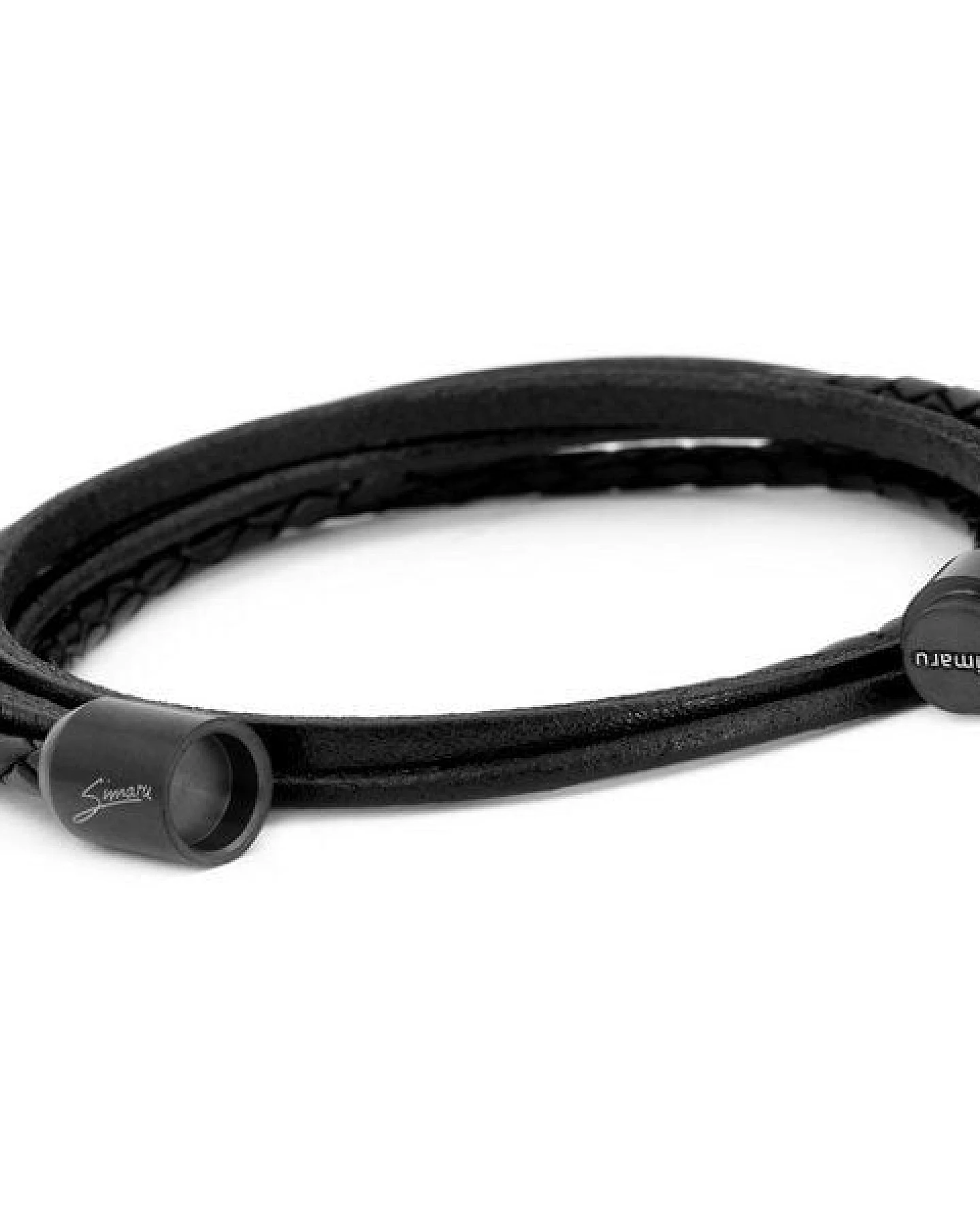Simaru Echtleder- /Wickelarmband für Damen & Herren mit Magnetverschluss – Ansicht 3