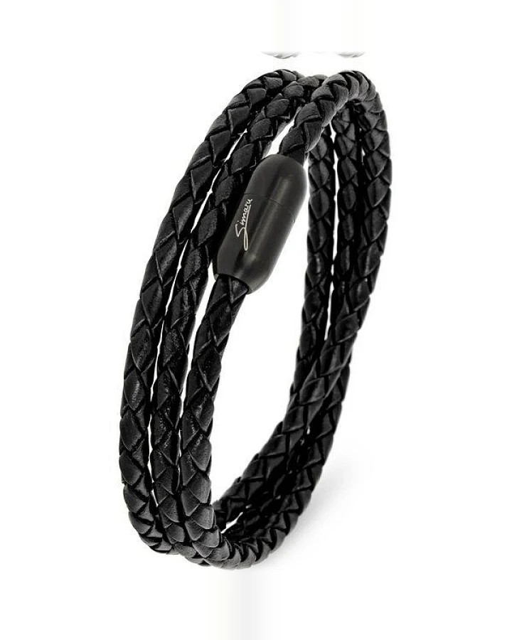 Simaru Echtleder- /Wickelarmband für Damen & Herren mit Magnetverschluss