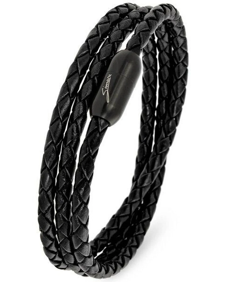 Simaru Echtleder- /Wickelarmband für Damen & Herren mit Magnetverschluss